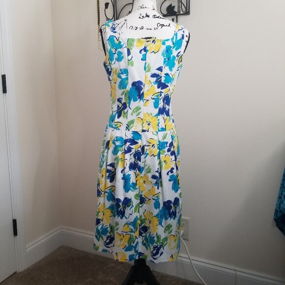 Floral Dress Sz 10 Chaps by Ralph Lauren - Picture 8 of 16